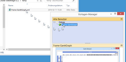 Import und Export per Drag & Drop