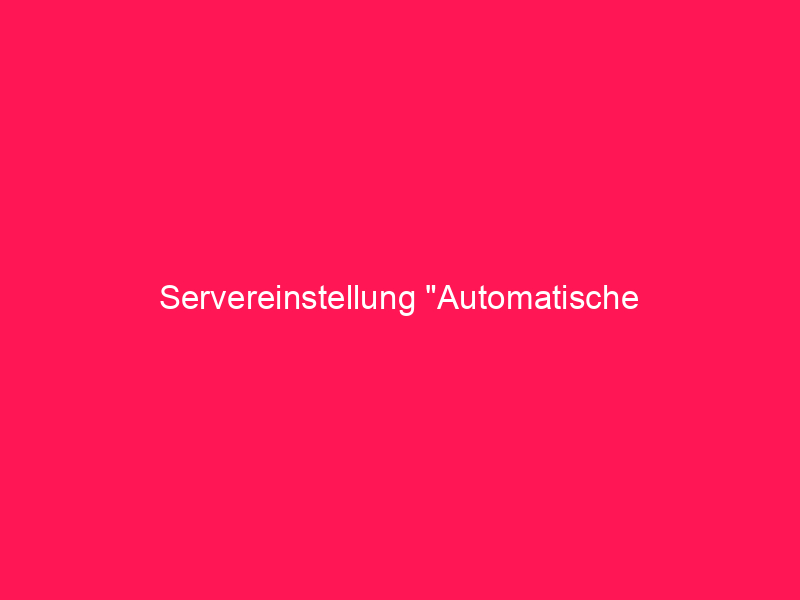 Servereinstellung "Automatische Aktualisierung der Lizenzdatei" | conzept 16 Blog